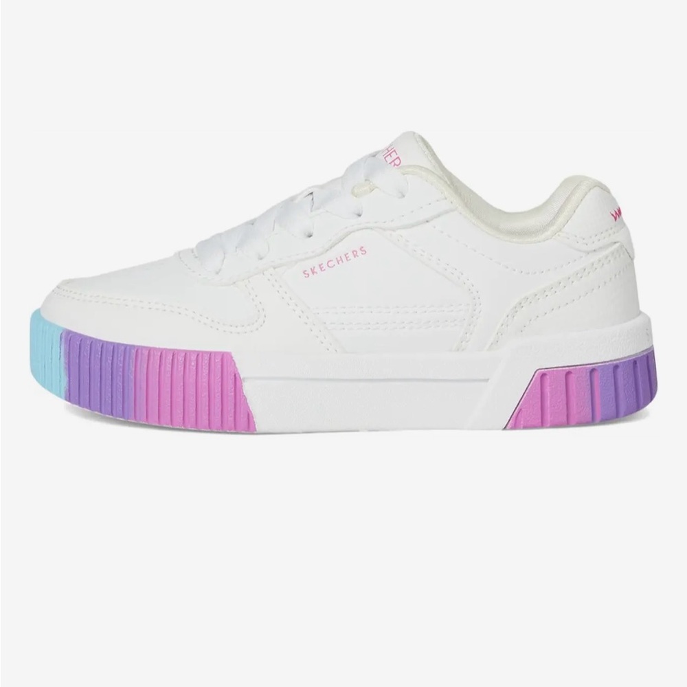 Girl's Shoes SKECHERS KIDS White Multi Jade 310890L (Little/Big Kid) New in Box - Picture 3 of 6
